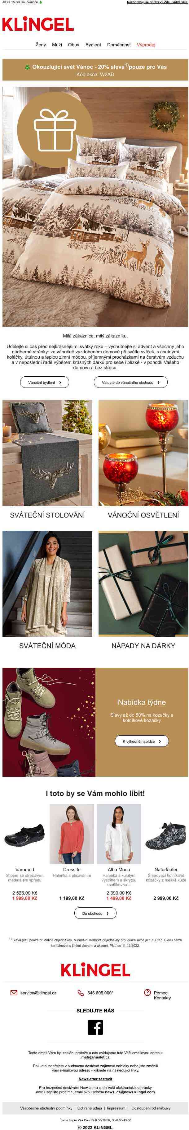 🎄 Okouzlující svět Vánoc - využijte 20% slevu