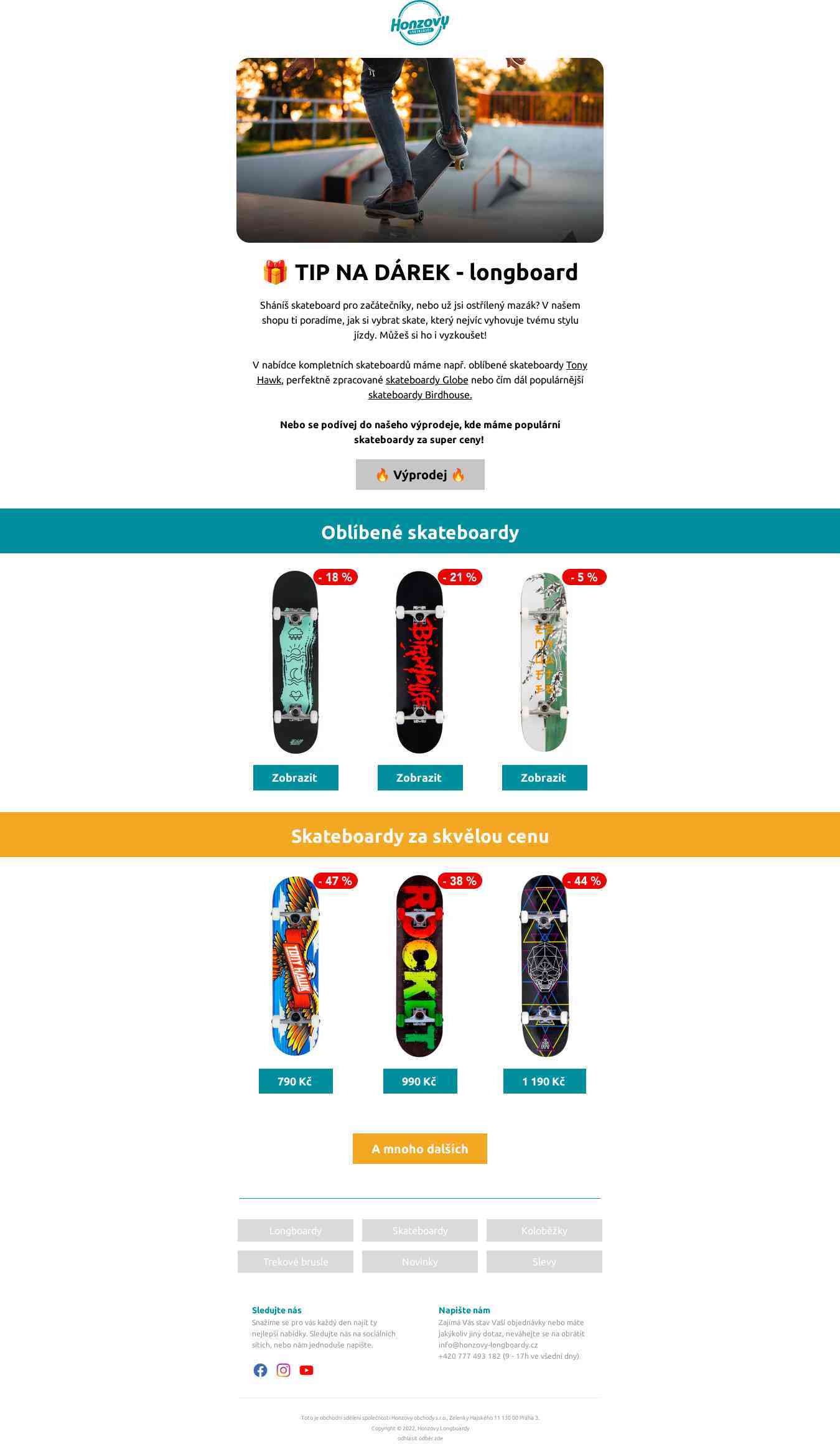 🎁 Dárek pro skateboardisty