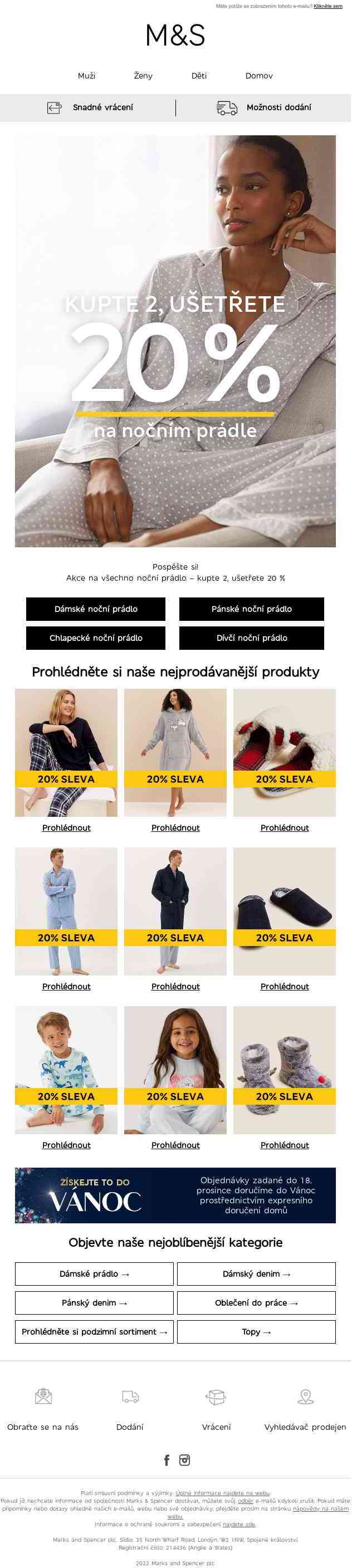 Stále je čas nakupovat s 20% slevou