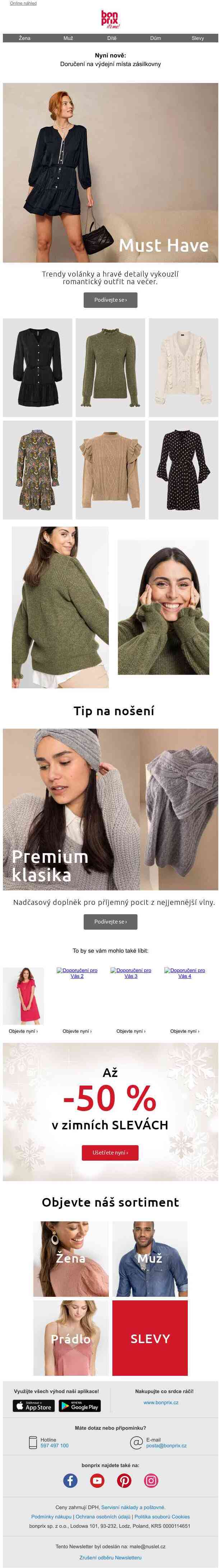 Pšt! Máme pro Vás nové Must Have kousky!