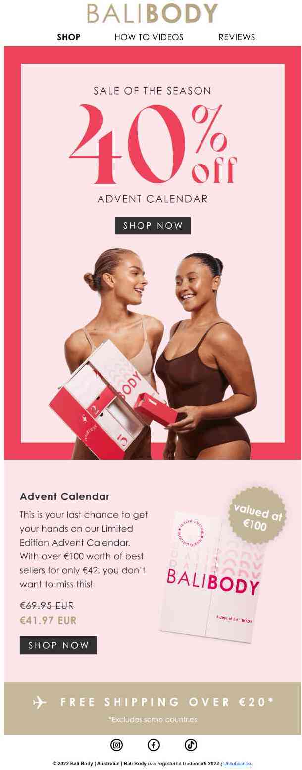 40% Off Advent Calendar 🚨🎄