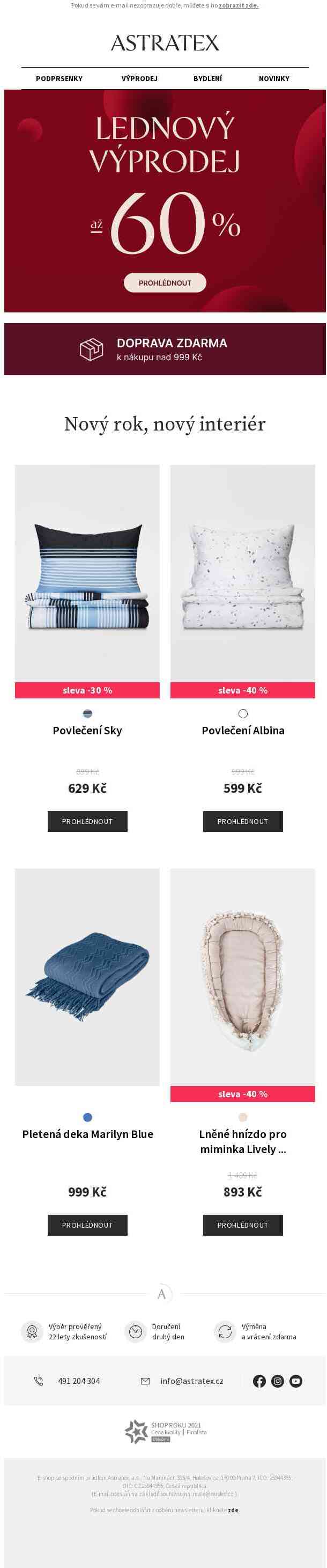 ❄️ Lednový výprodej až −60 % ❄️