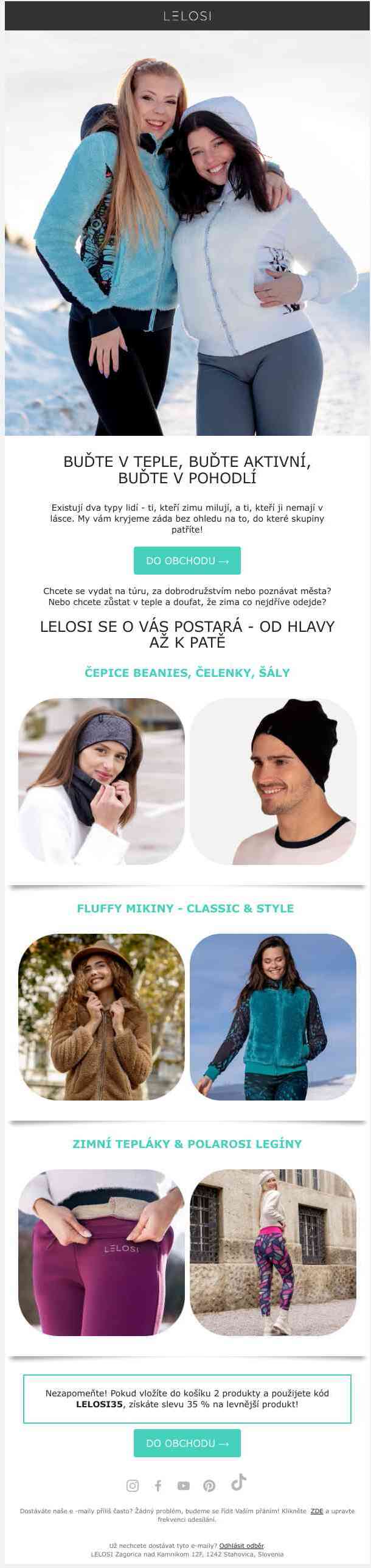 Zimní outfity - buďte v teple
 stylově ❄️