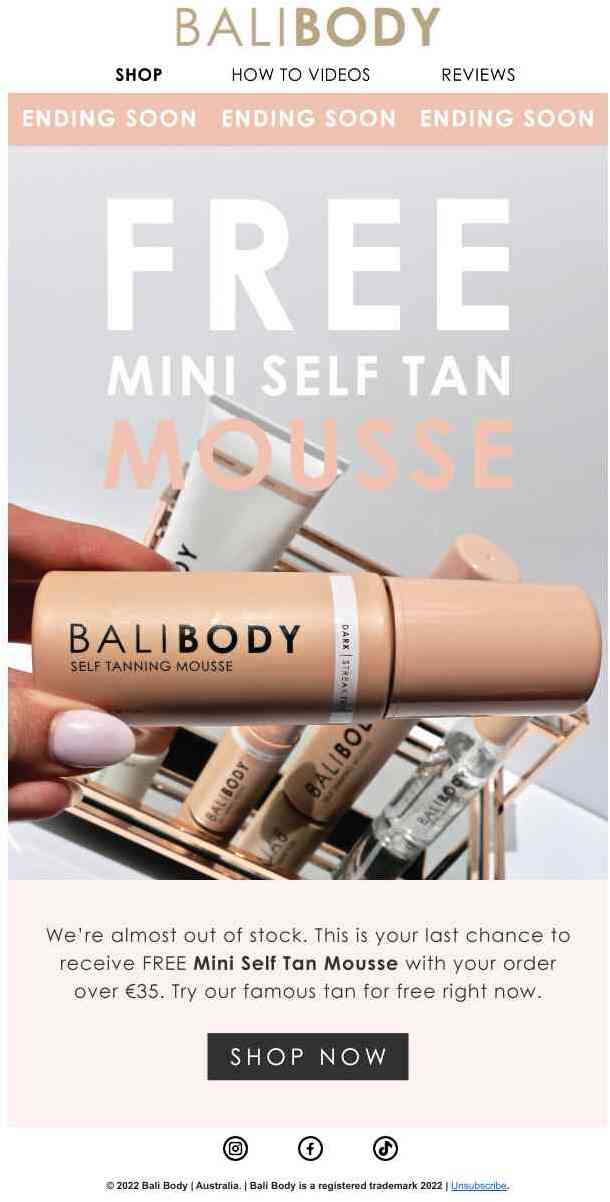 Last chance: FREE Mini Mousse ✨