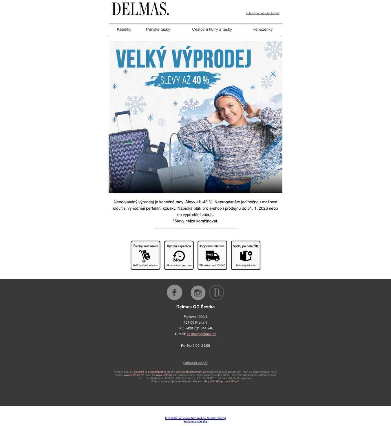 🔔 Slevy až -40 % | Velký zimní výprodej je tady