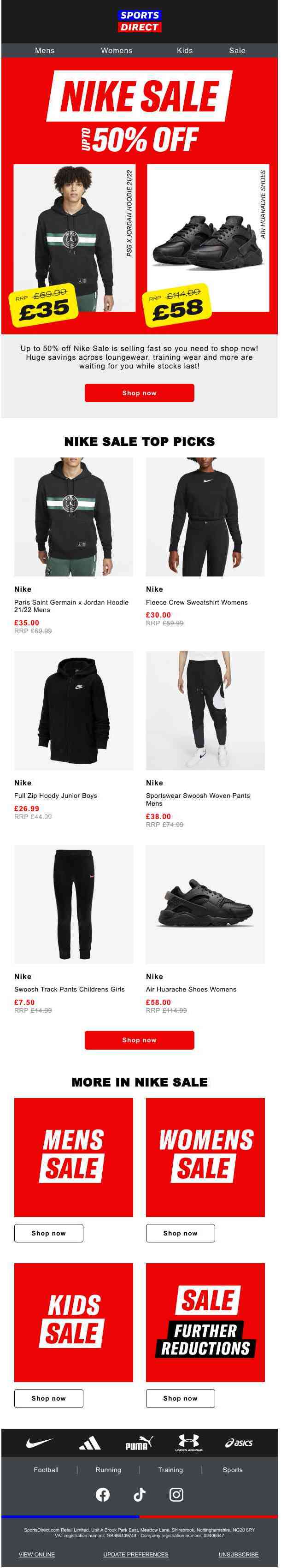 NIKE SALE ⚠️ £7.50 joggers inside