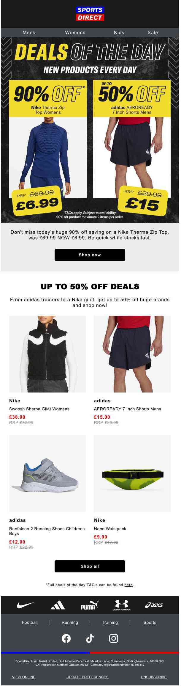 Say hello to a 90% OFF Nike top 👀