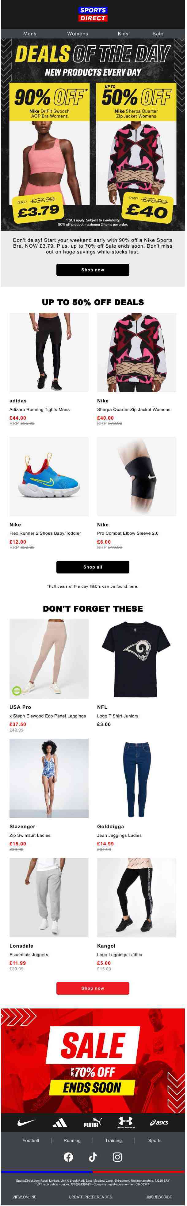 Nike: 90% OFF deal for £3.79 💸