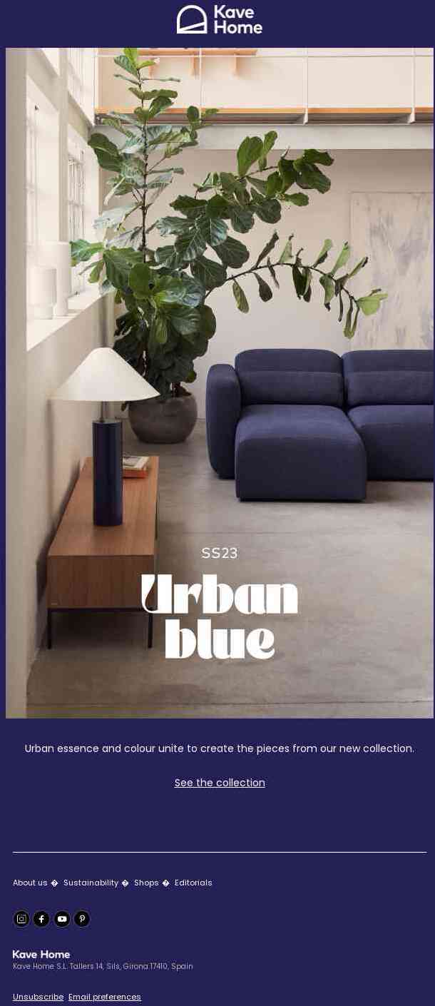 Urban Blue, the new collection