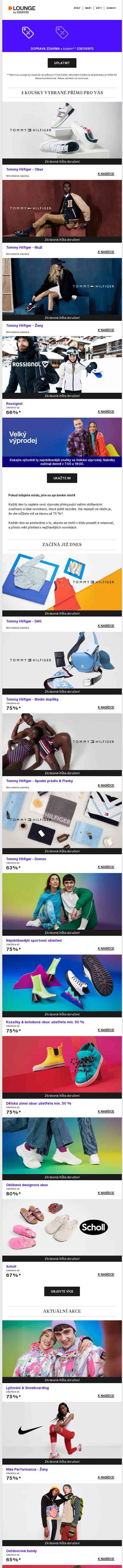 Doprava zdarma na Tommy Hilfiger a Rossignol ⎪ Velký výprodej 👉