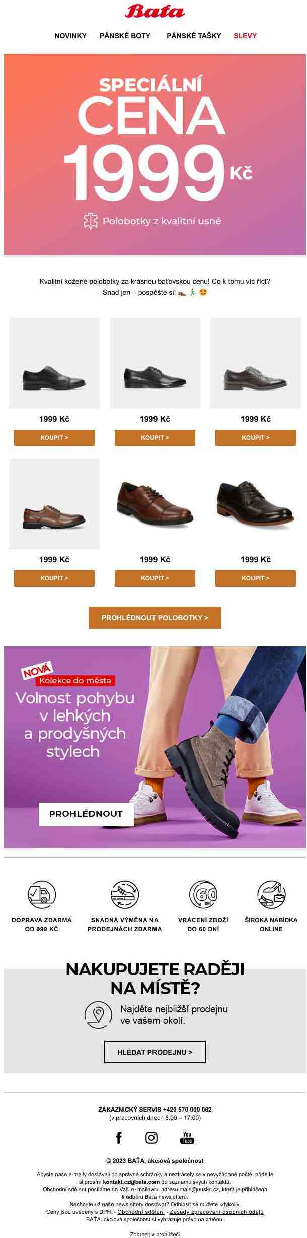 Kvalitní kožené polobotky za baťovských 1 999 Kč | Pospěšte si, mizí rychle ⚡