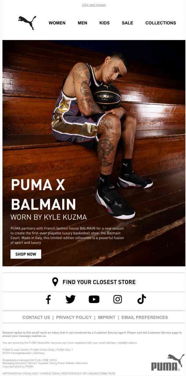 Introducing: PUMA x Balmain