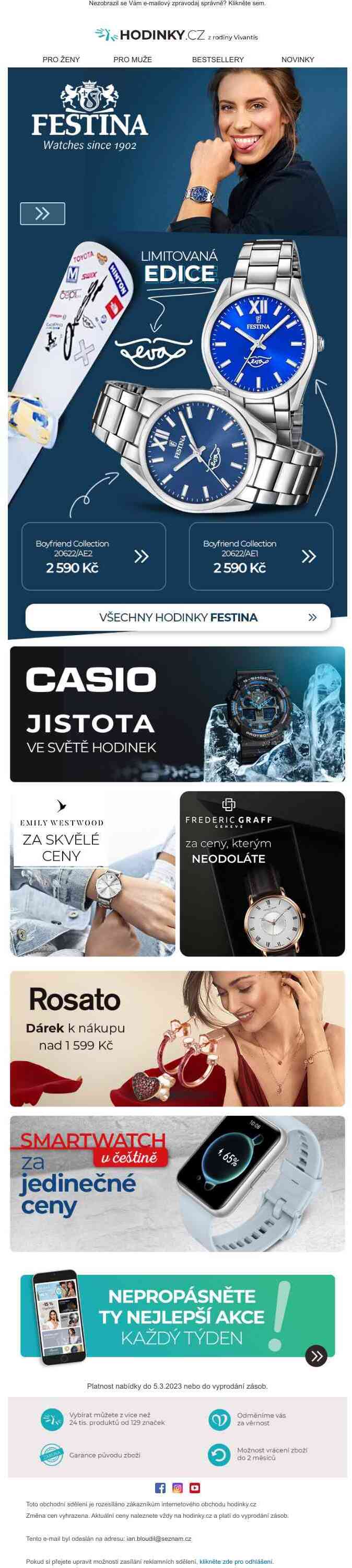 Festina & Eva Samková Adamczyková ♥ Nepropásněte limitovanou edici stylových hodinek