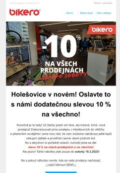 🚴 Prodejna v Holešovicích v novém!