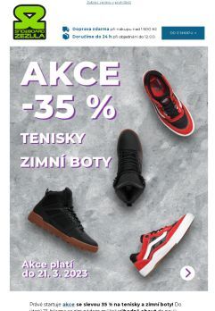 👟Akce: Nový obutí -35 %