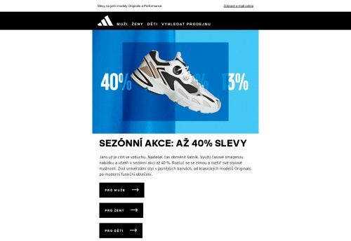 SEZÓNNÍ AKCE: SLEVY AŽ 40 %