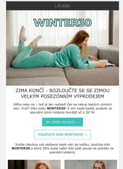 Velký zimní výprodej! -30% s kódem