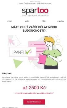 Následujte Panel VP a získejte slevu na Spartoo.cz!