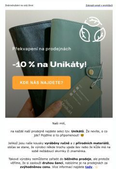 -10 % na Unikáty👀