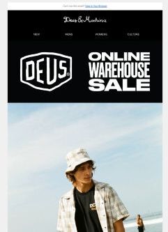 DEUS FLASH SALE - ENDING TOMORROW