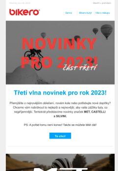 🚴‍♂ Třetí vlna novinek pro rok 2023!