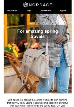 For amazing spring travels