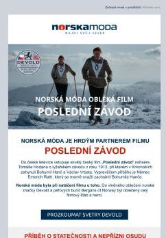 Norská móda obléká herce i štáb ve filmu Poslední závod