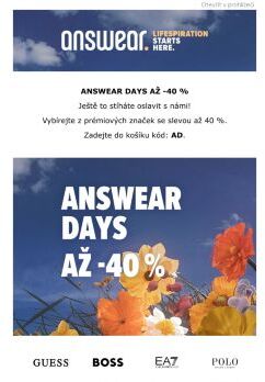 ⏲️ Nezmeškejte poslední dny Answear Days!