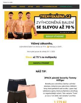 Multipacky se slevou až 70 %