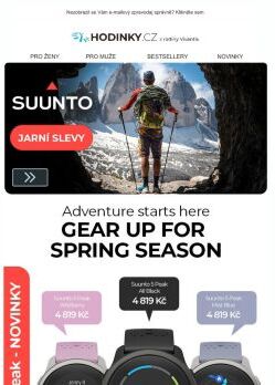 Hodinky SUUNTO a jarní slevy ♥ Dobrodružství právě začíná