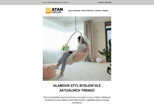 Glamour styl bydlení dle aktuálních trendů