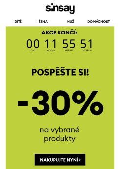 Kód na -30% brzy uteče 🐇⏰