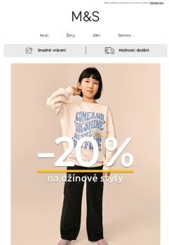 Nenechte si ujít 20% slevu na denim