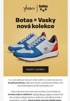 Premiéra kolekce tenisek Botas x Vasky 🥳