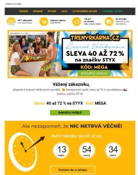 🐇 Sleva až 72 % na Velikonoční pondělí 🥚