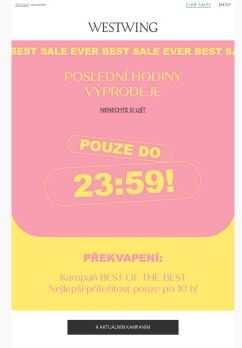 BEST SALE EVER pouze do 23:59! + překvapení