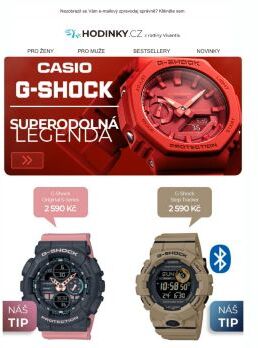 Casio G-Shock >> Vsaďte na superodolnou legendu a zvládnete cokoli