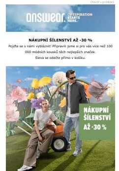 🤪 NÁKUPNÍ ŠÍLENSTVÍ až - 30 % 🤯