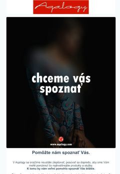 Chceme Vás bližšie spoznať a za to Vám darujeme 5€ kupón