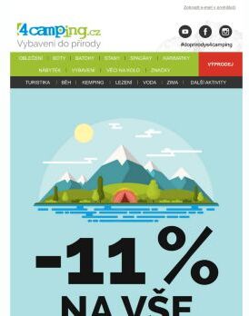 ➡ Už jste využili slevu 11 % na vše? Poslední šance do půlnoci