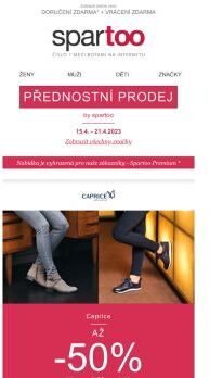 Zde naleznete vaše štěstí! Až -50% na Vagabond Shoemakers, Caprice a Noisy May s doručením zdarma