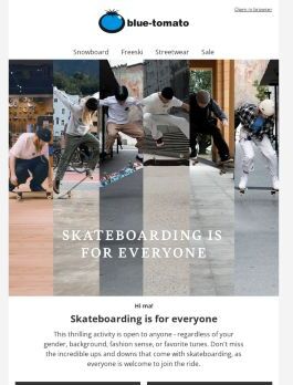 Skateboarding is for everyone