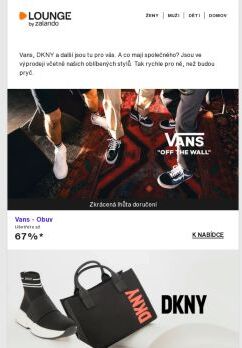 Poslední šance na získání Vans, DKNY a dalších!