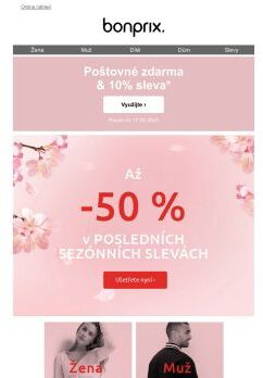 Získejte 10% slevu a poštovné zdarma