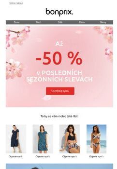 Až -50 % v posledních sezónních slevách