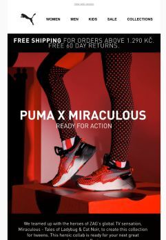 NEW IN: PUMA x Miraculous For Kids