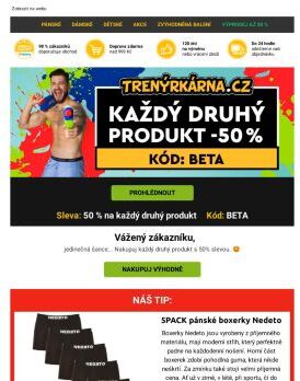 ❗ Každý druhý produkt s 50% slevou ❗