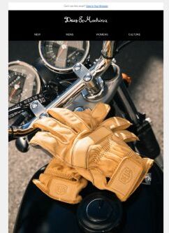 DEUS HANDMADE LEATHER GLOVES ARE BACK