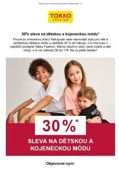 Ušetřete nyní! 30% sleva na dětskou a kojeneckou módu!