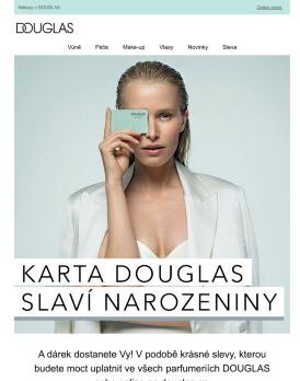 Karta DOUGLAS slaví! A překvapení máme pro Vás